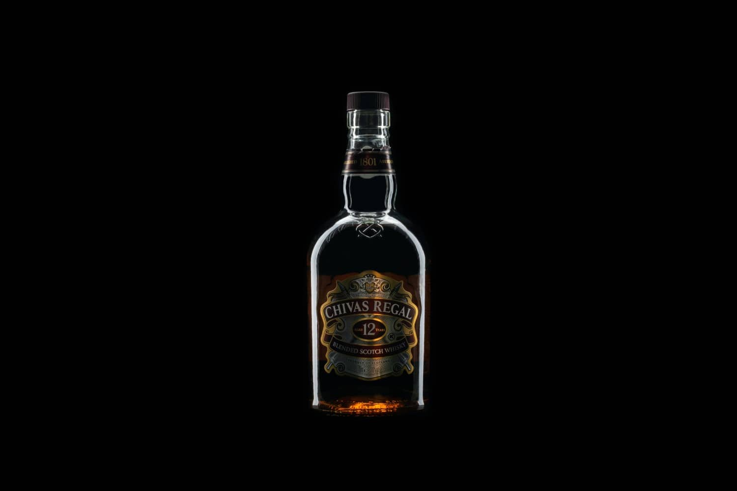 Bottle of chivas regal,a blended scotch whisky