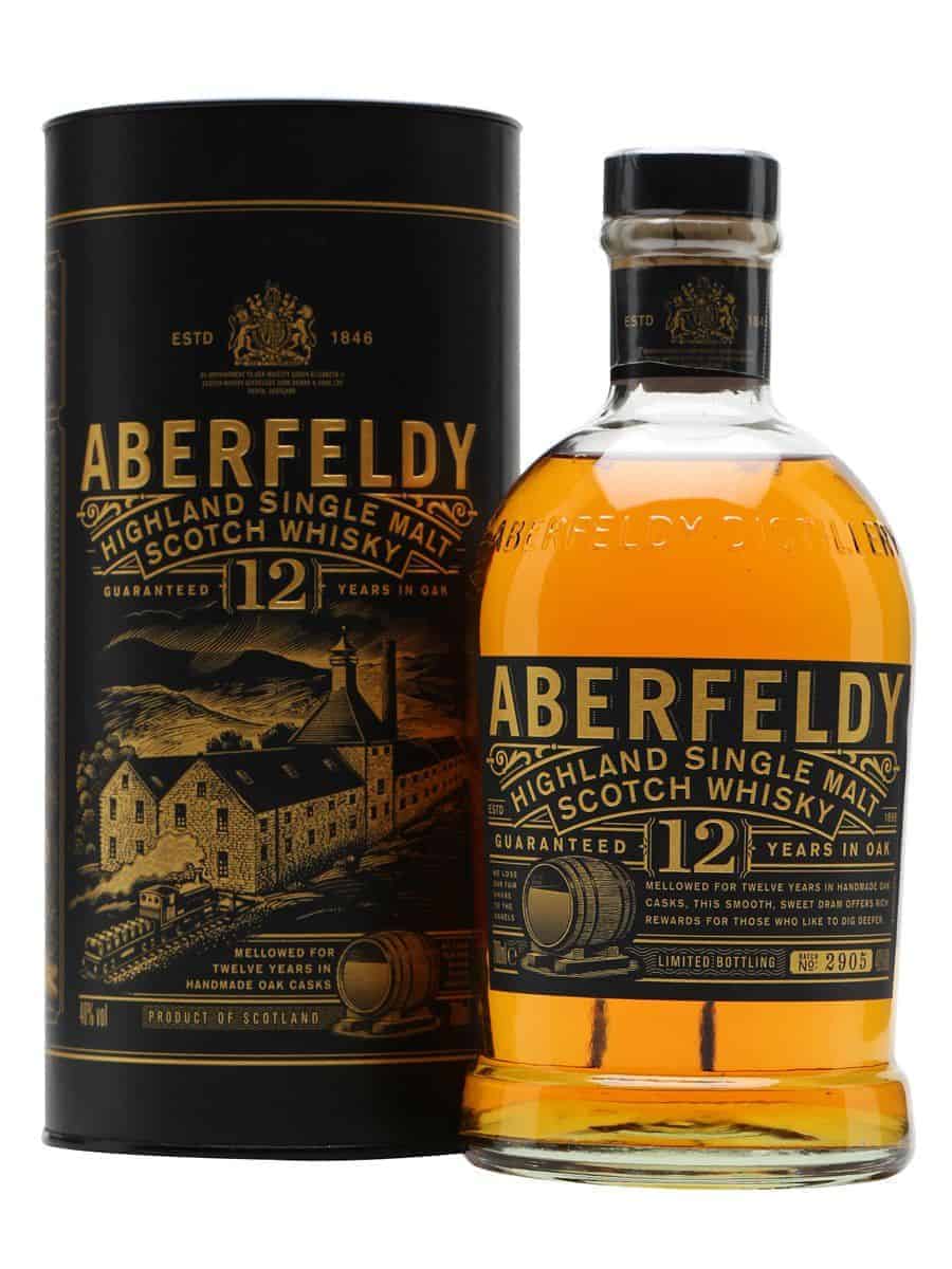 Bottle of Aberfeldy, one of the best scotch brands in the market