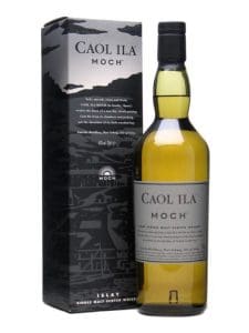 Bottle of Caol Ila, Moch, one of the best scotch whiskies under $60