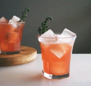 blood orange whiskey cocktail