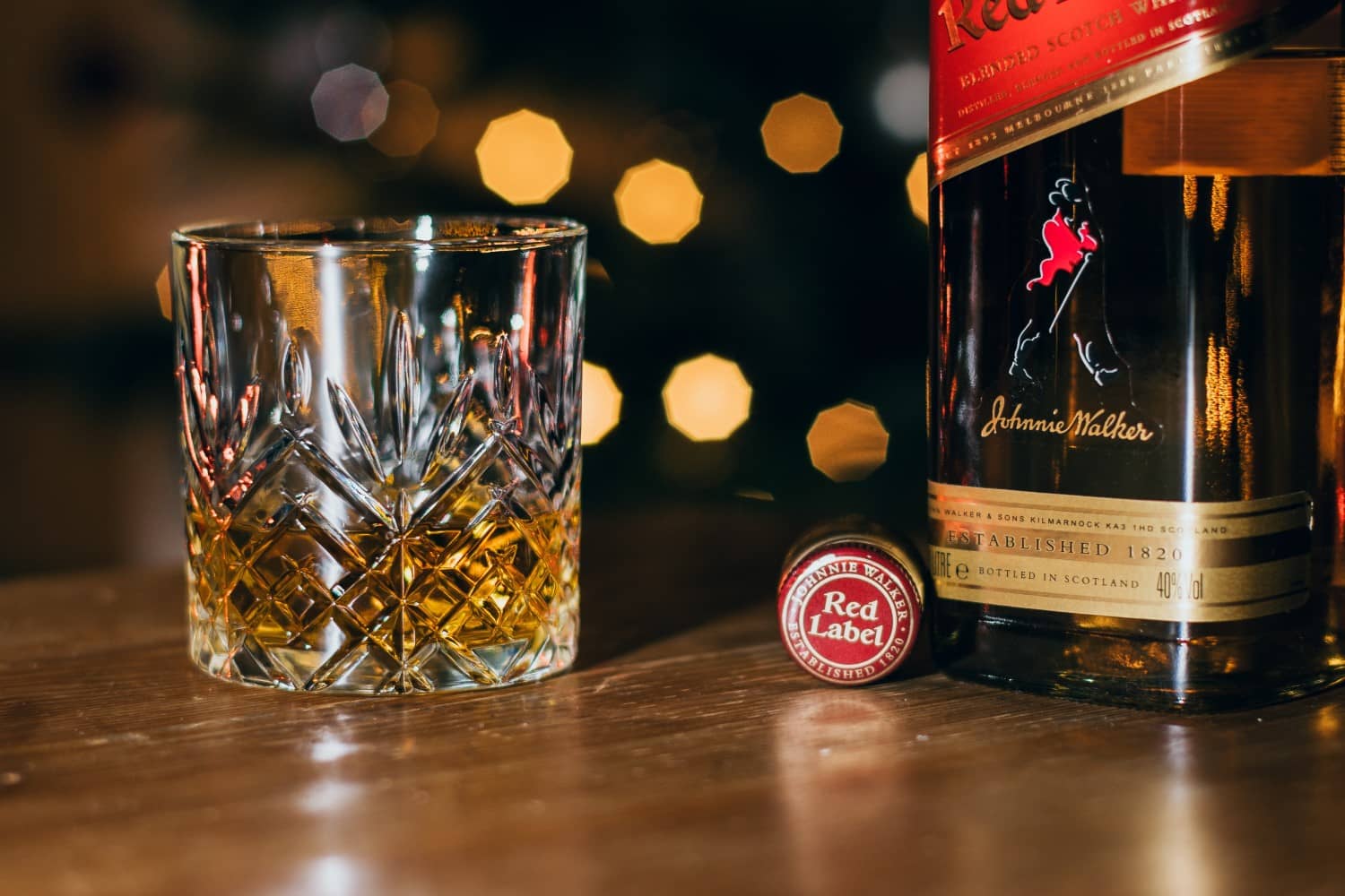 Glass of Johnnie Walker Red Label