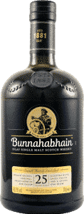 Sticlă de Bunnahabhain 25 de ani