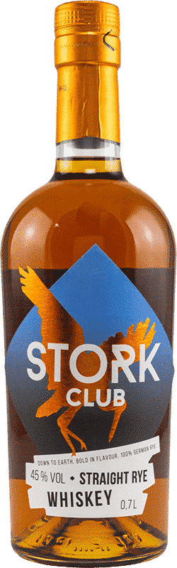 Bottle of Stork CLub Straight Rye Whiskey
