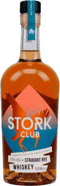 Bottle of Stork Club Straight Rye Whiskey